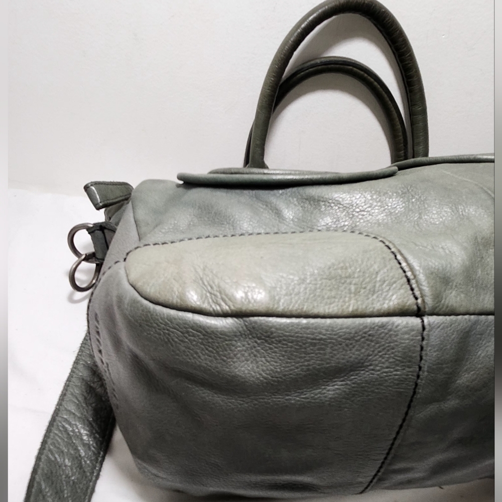 Liebskind Distressed Leather Satchel with Removable Shoulder Strap - Picture 6 of 14